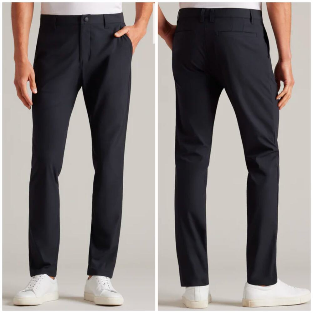 Rhone Slim Fit Stretch Commuter Pants Black 30